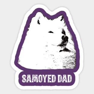 Samoyed Dad Sticker